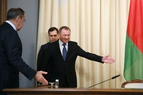 Meeting between Russian and Belarusian foreign ministers