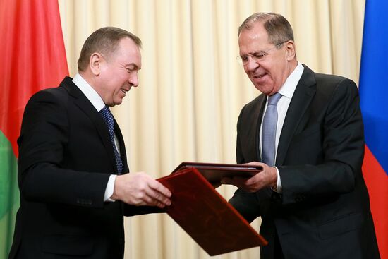 Meeting between Russian and Belarusian foreign ministers