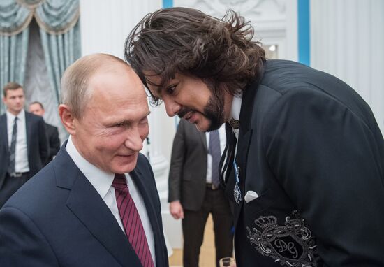 President Vladimir Putin presents state awards in Kremlin