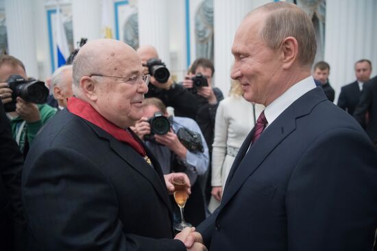 President Vladimir Putin presents state awards in Kremlin