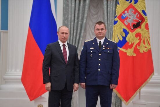 President Vladimir Putin presents state awards in Kremlin