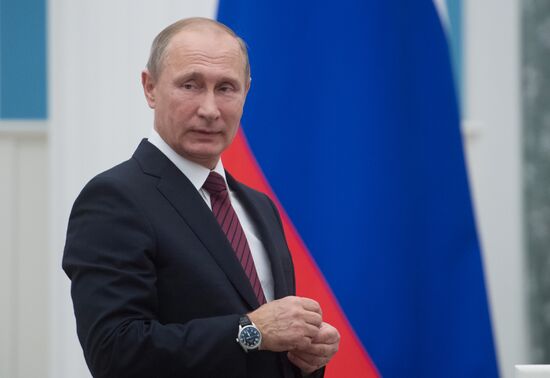 President Vladimir Putin presents state awards in Kremlin