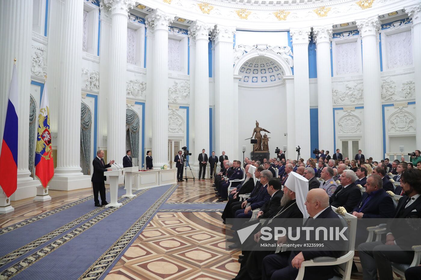 President Vladimir Putin presents state awards in Kremlin
