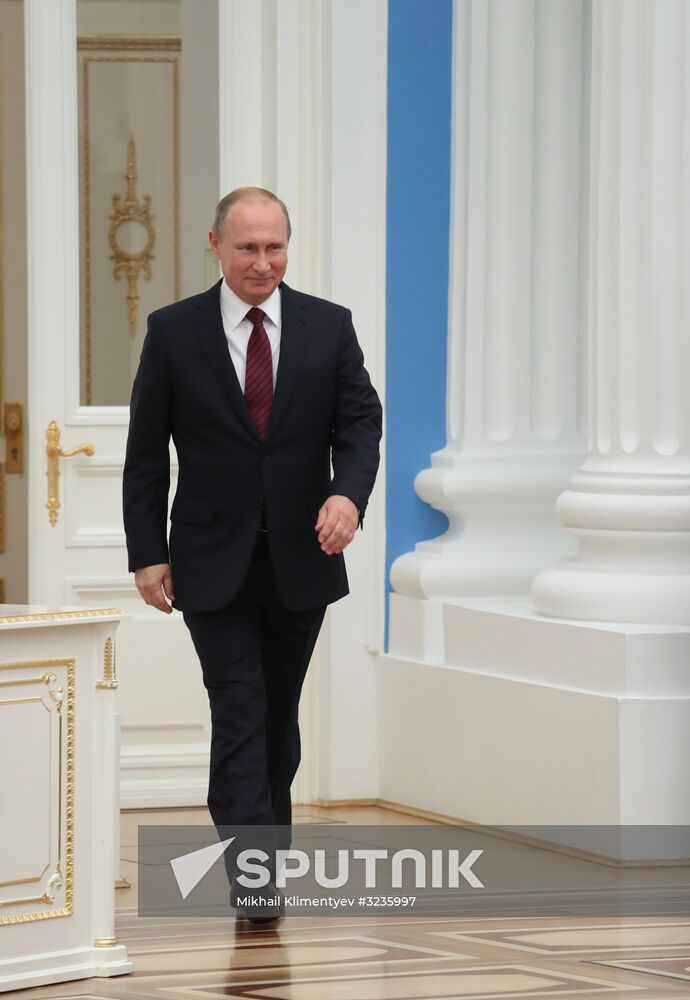 President Vladimir Putin presents state awards in Kremlin