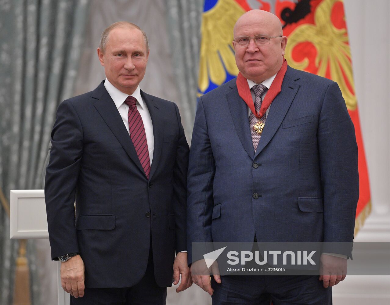 President Vladimir Putin presents state awards at the Kremlin