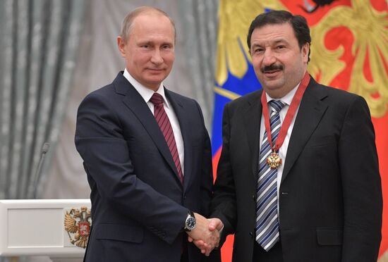 President Vladimir Putin presents state awards in Kremlin