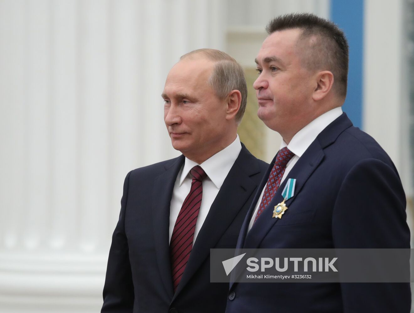 President Vladimir Putin presents state awards at the Kremlin