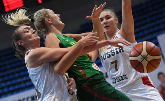 Basketball. FIBA Women's EuroBasket 2019 Qualifiers. Russia vs. Lithuania