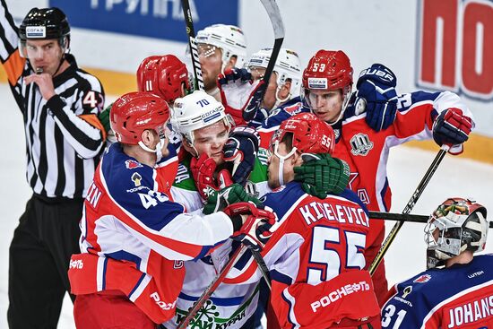 Kontinental Hockey League. CSKA vs. Salavat Yulayev