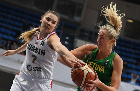 Basketball. FIBA Women's EuroBasket 2019 Qualifiers. Russia vs. Lithuania