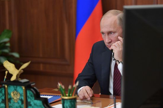 Vladimir Putin holds telephone conversation with heads of DPR and LPR Alexander Zakharchenko and Igor Plotnitsky