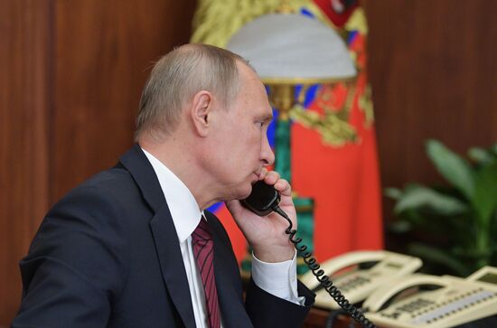 Vladimir Putin holds telephone conversation with heads of DPR and LPR Alexander Zakharchenko and Igor Plotnitsky