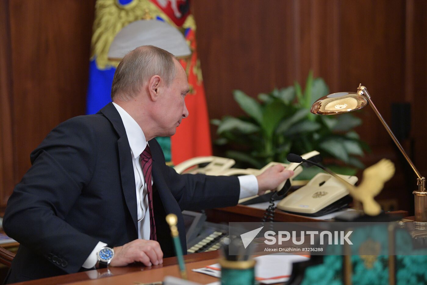 Vladimir Putin holds telephone conversation with heads of DPR and LPR Alexander Zakharchenko and Igor Plotnitsky