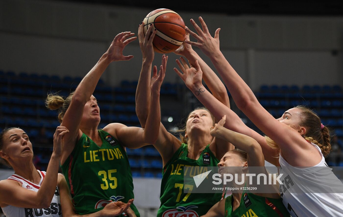 Basketball. FIBA Women's EuroBasket 2019 Qualifiers. Russia vs. Lithuania