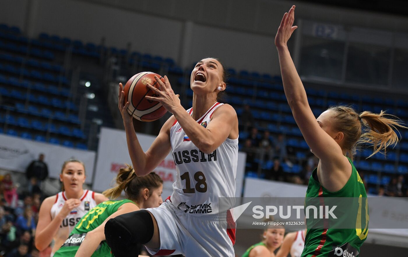 Basketball. FIBA Women's EuroBasket 2019 Qualifiers. Russia vs. Lithuania