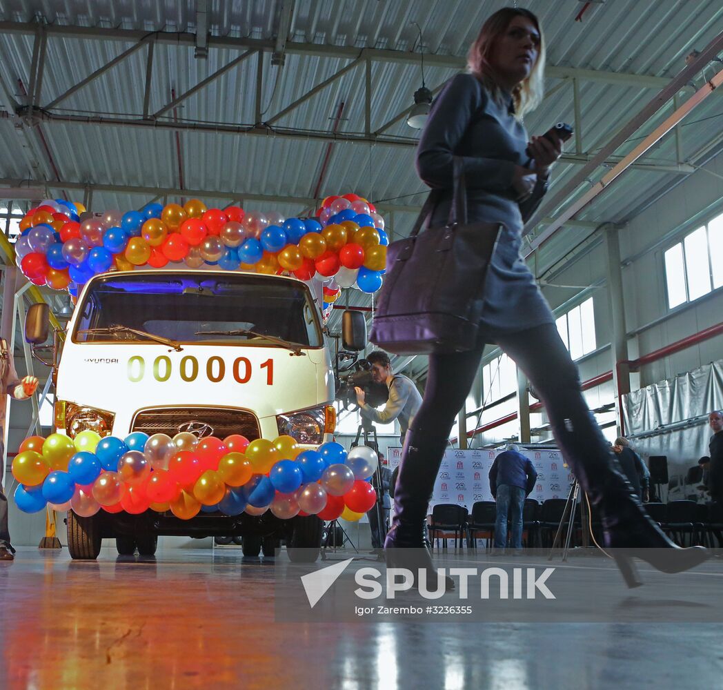 Manufacture of Hyundai HD78 trucks at Avtotor plant in Kaliningrad Region
