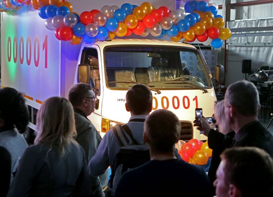 Manufacture of Hyundai HD78 trucks at Avtotor plant in Kaliningrad Region
