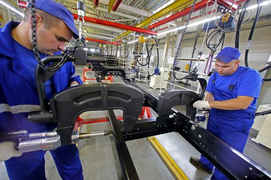 Manufacture of Hyundai HD78 trucks at Avtotor plant in Kaliningrad Region