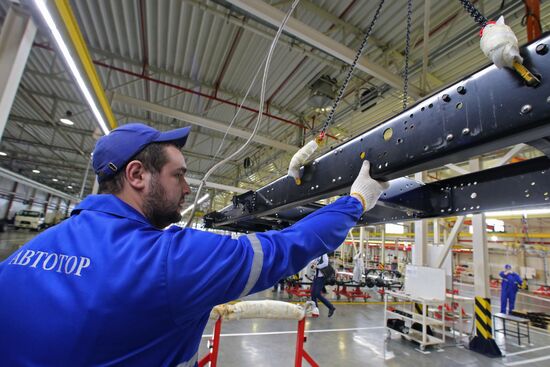 Manufacture of Hyundai HD78 trucks at Avtotor plant in Kaliningrad Region