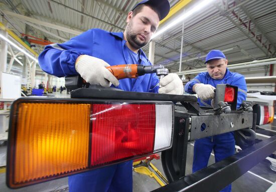 Manufacturing Hyundai HD78 trucks at Avtotor plant in Kaliningrad Region