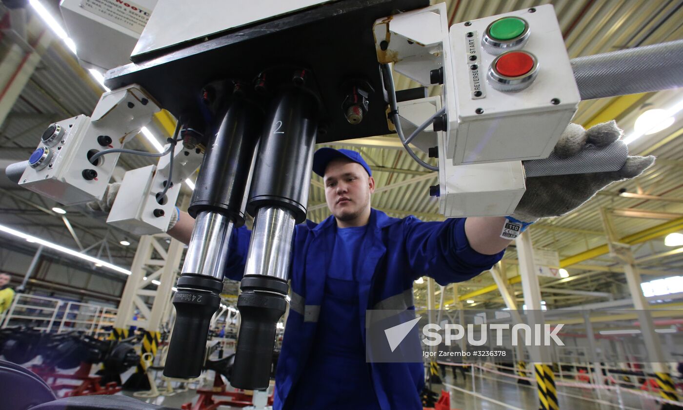 Manufacture of Hyundai HD78 trucks at Avtotor plant in Kaliningrad Region