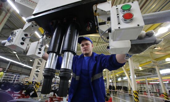 Manufacture of Hyundai HD78 trucks at Avtotor plant in Kaliningrad Region