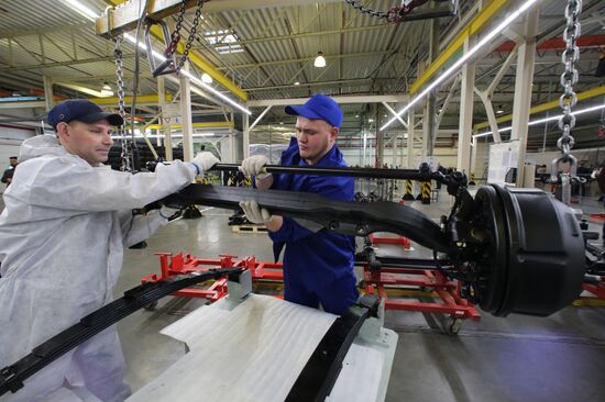 Manufacture of Hyundai HD78 trucks at Avtotor plant in Kaliningrad Region