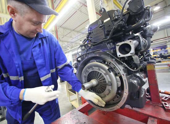 Manufacturing Hyundai HD78 trucks at Avtotor plant in Kaliningrad Region