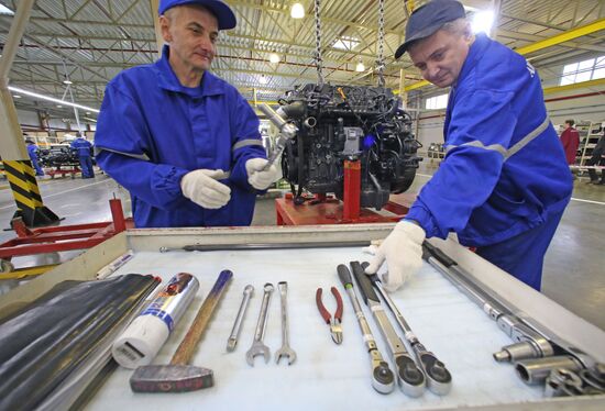 Manufacture of Hyundai HD78 trucks at Avtotor plant in Kaliningrad Region