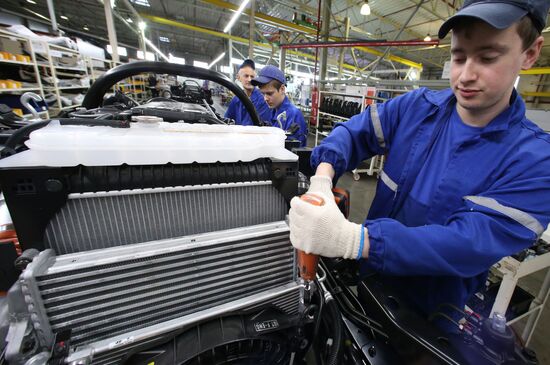 Manufacturing Hyundai HD78 trucks at Avtotor plant in Kaliningrad Region