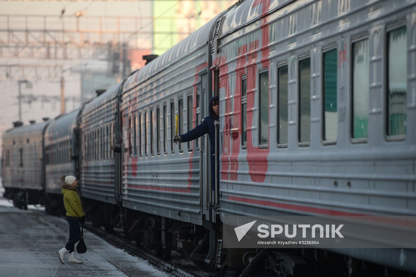 Conscripts depart from Novosibirsk