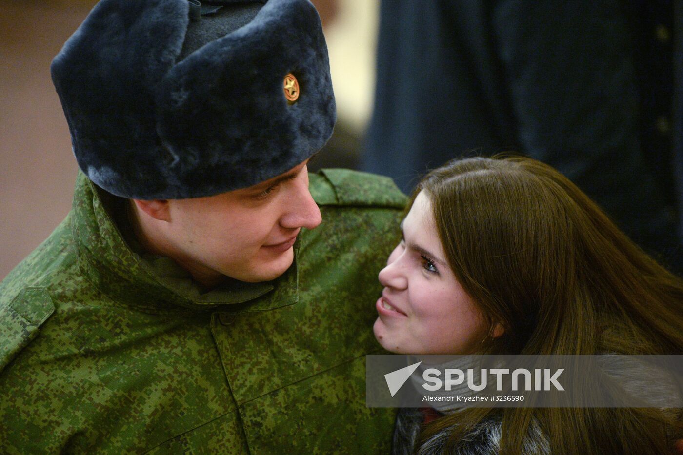 Conscripts depart from Novosibirsk