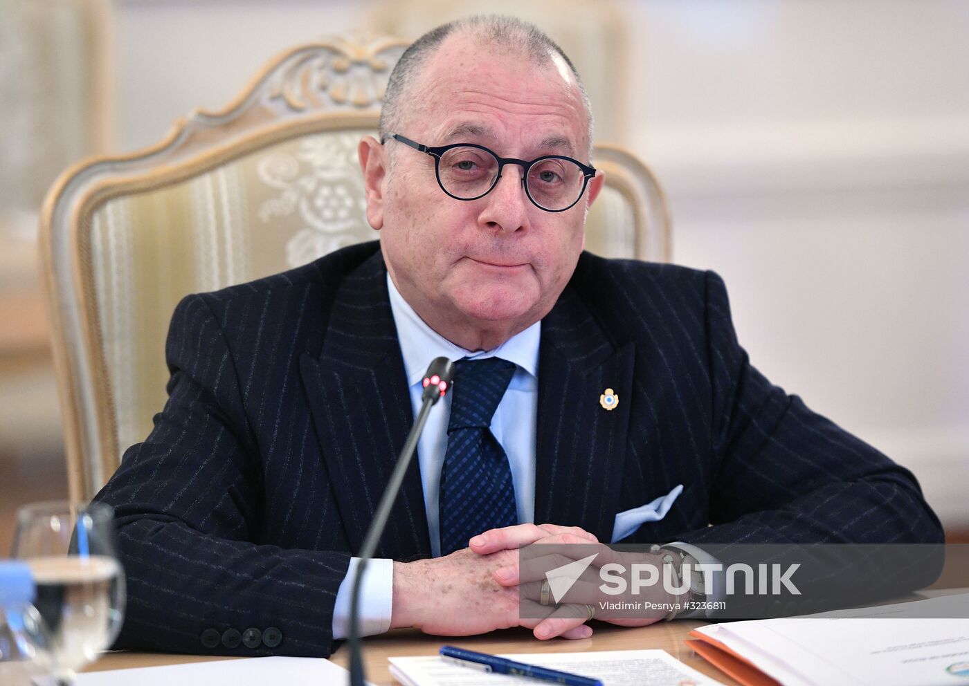 Russian Foreign Minister Sergei Lavrov meets with Argentine Foreign Minister Jorge Faurie