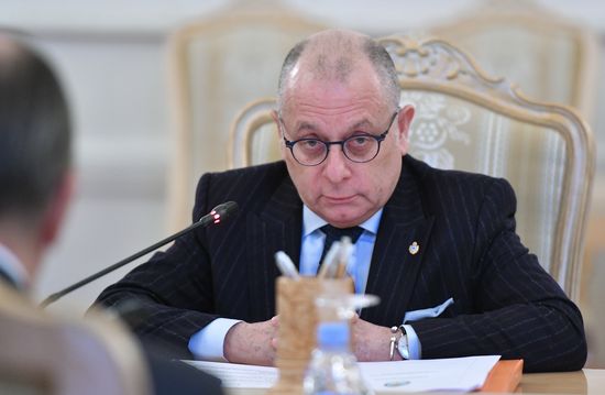 Russian Foreign Minister Sergei Lavrov meets with Argentine Foreign Minister Jorge Faurie