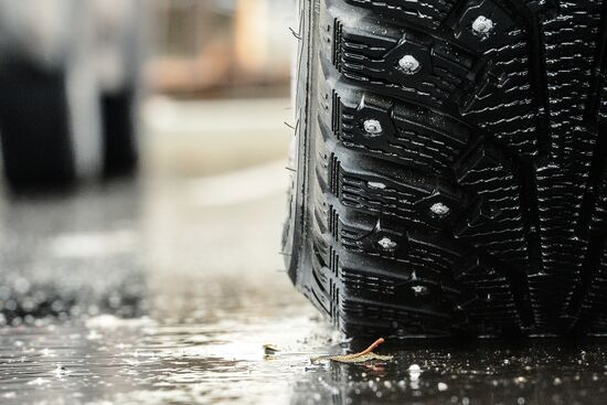 Demand for car stickers for studded tires increases with new traffic rule