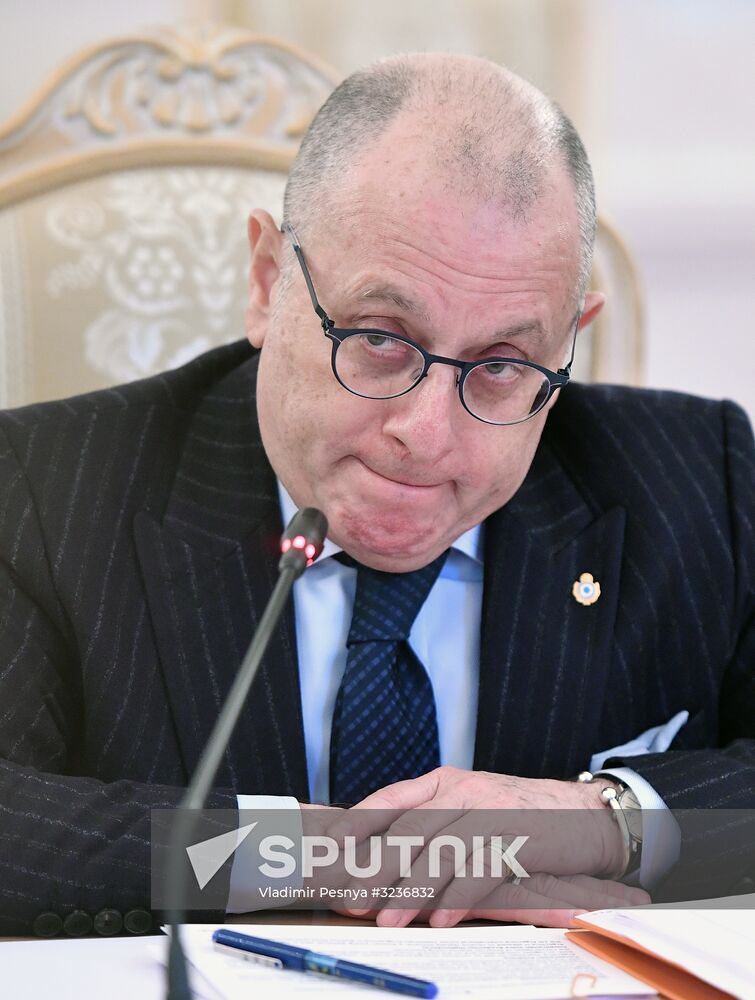 Russian Foreign Minister Sergei Lavrov meets with Argentine Foreign Minister Jorge Faurie