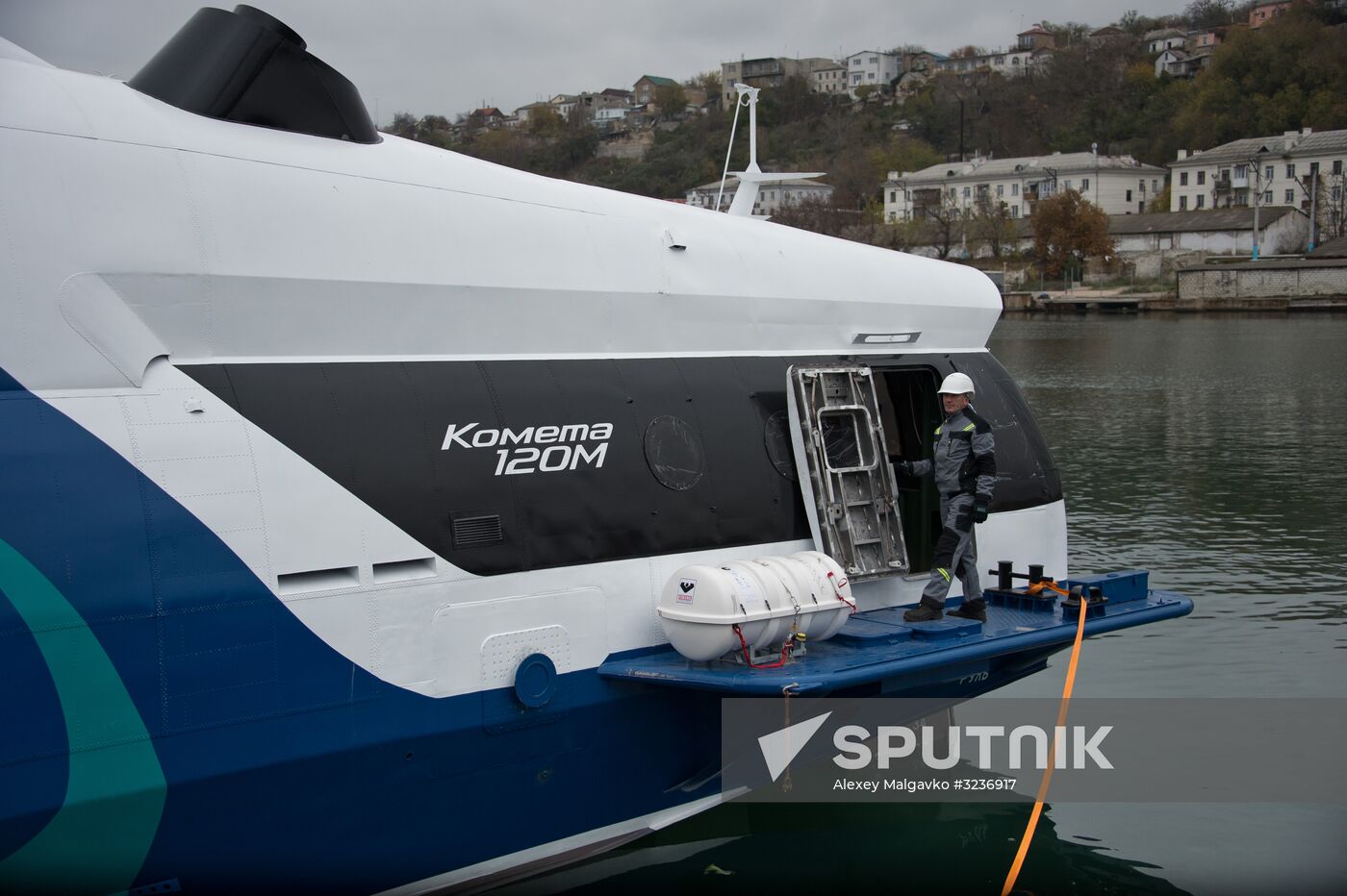 Kometa sea passenger vessel floated out in Sevastopol