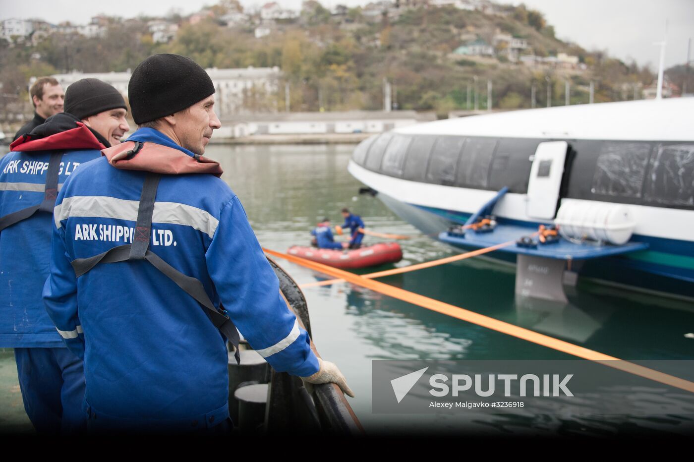 Kometa sea passenger vessel floated out in Sevastopol