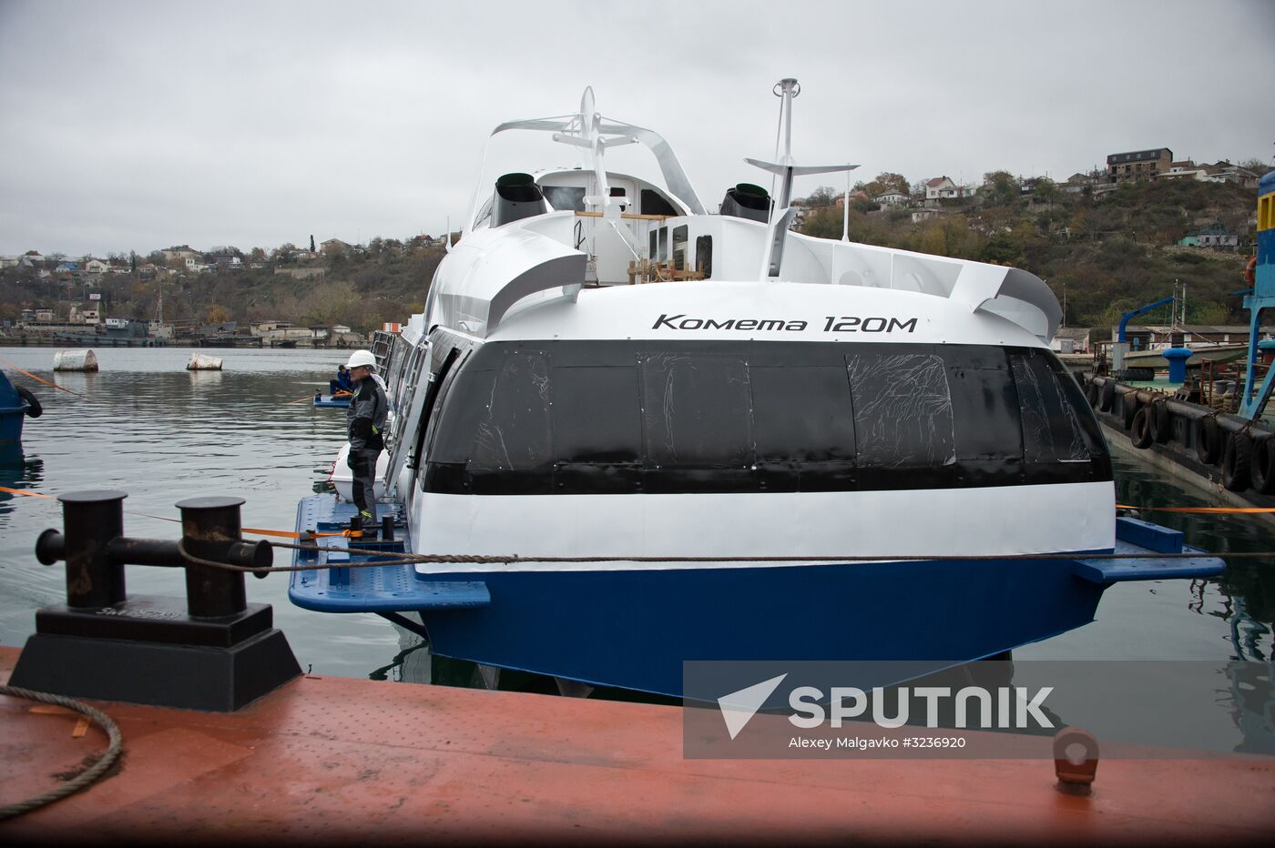 Kometa sea passenger vessel floated out in Sevastopol