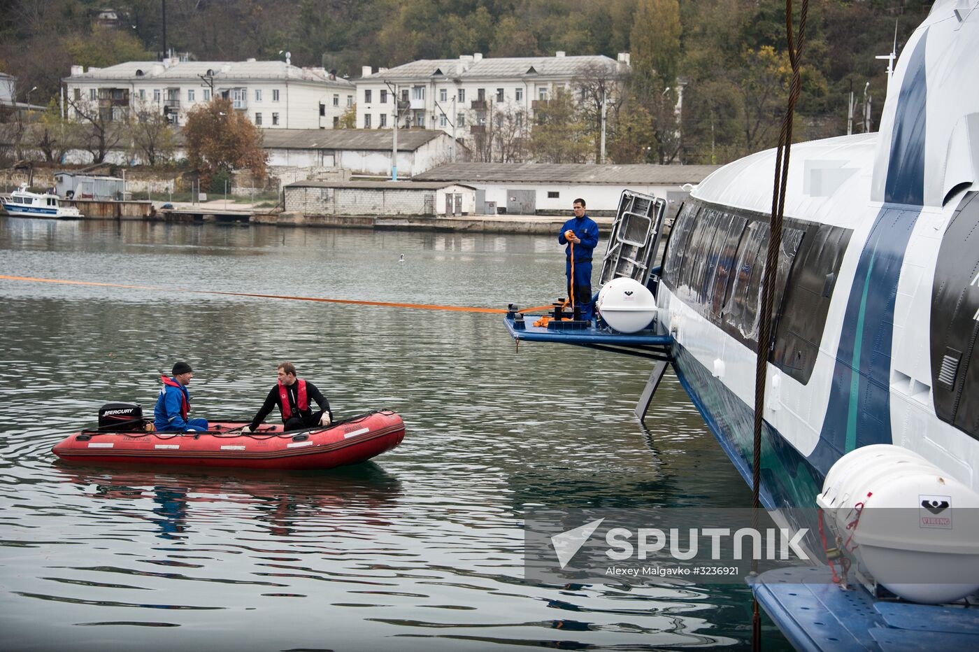 Kometa sea passenger vessel floated out in Sevastopol