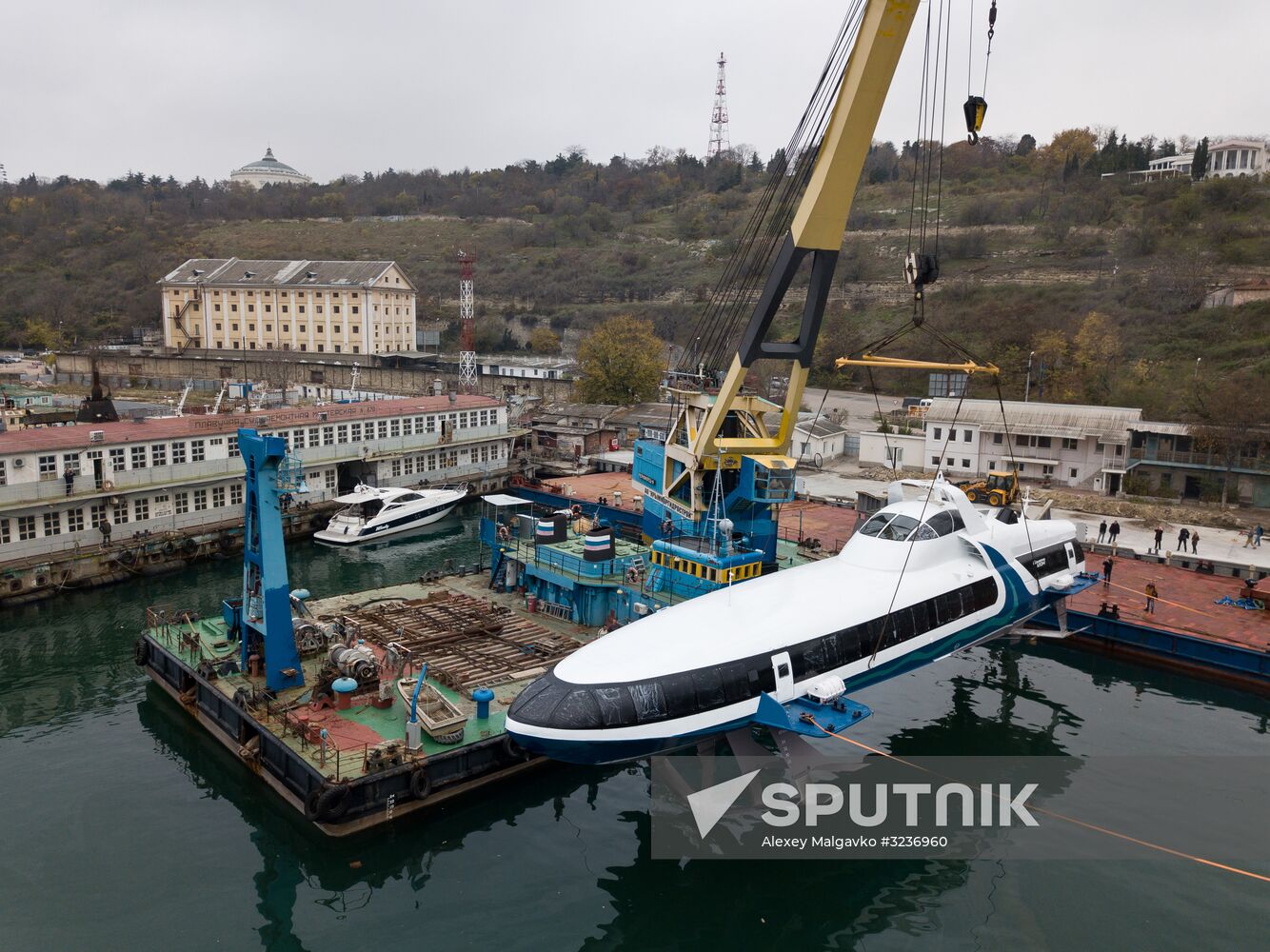 Kometa sea passenger vessel floated out in Sevastopol