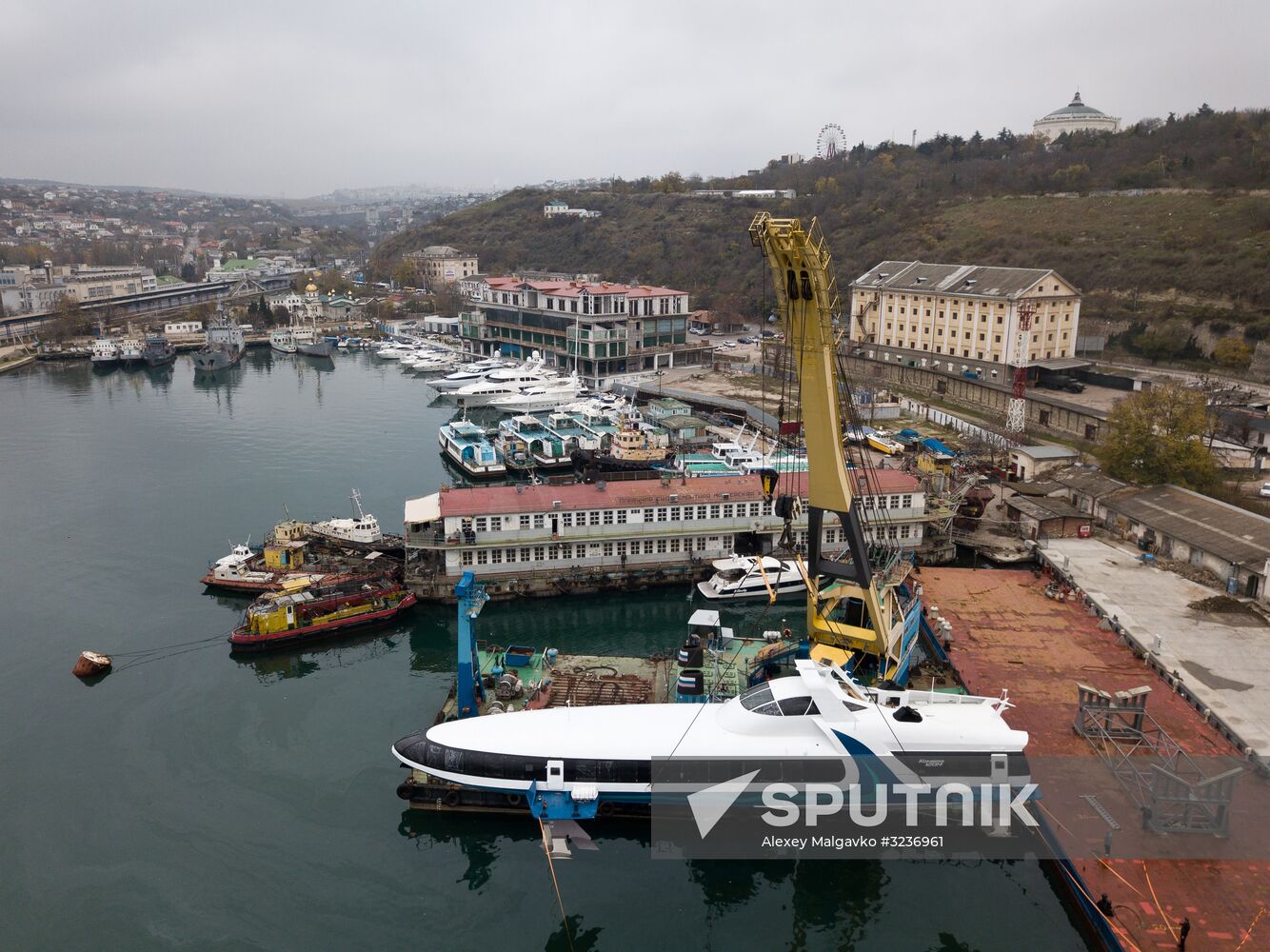 Kometa sea passenger vessel floated out in Sevastopol