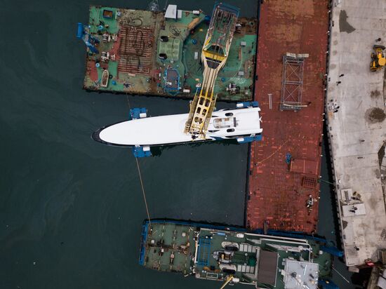 Kometa sea passenger vessel floated out in Sevastopol