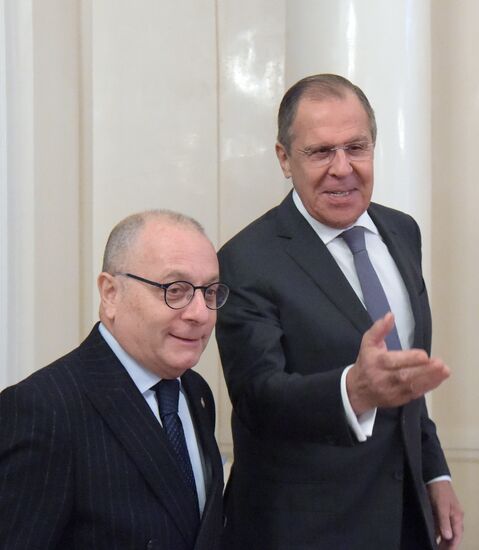 Russian Foreign Minister Sergei Lavrov meets with Argentine Foreign Minister Jorge Faurie