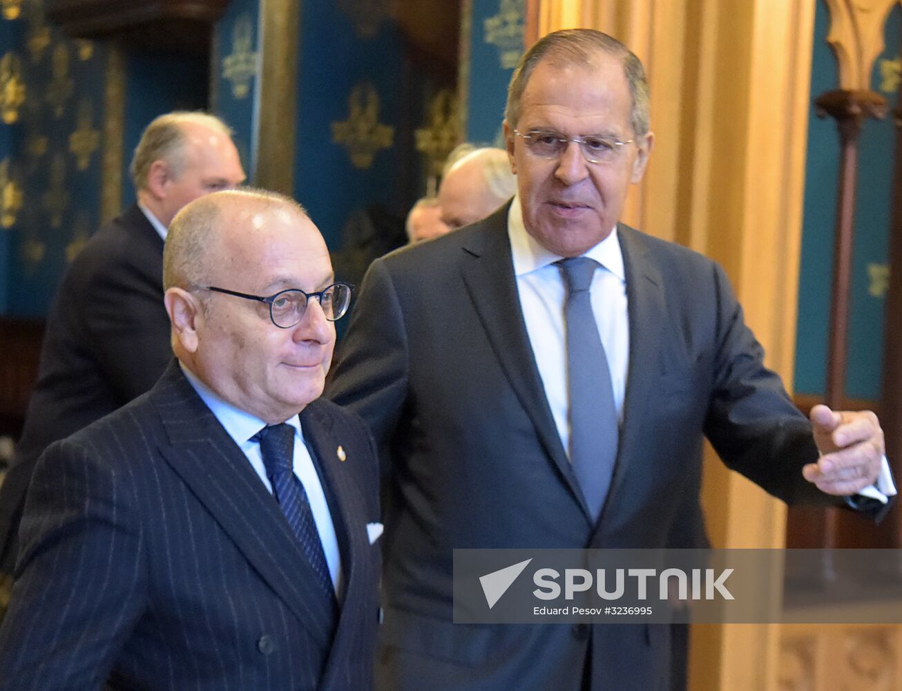 Russian Foreign Minister Sergei Lavrov meets with Argentine Foreign Minister Jorge Faurie