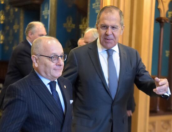 Russian Foreign Minister Sergei Lavrov meets with Argentine Foreign Minister Jorge Faurie