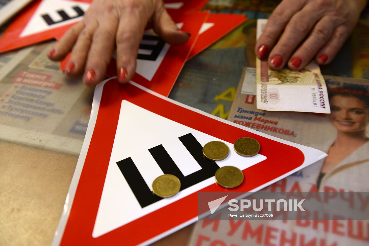 Demand for car stickers for studded tires increases with new traffic rule