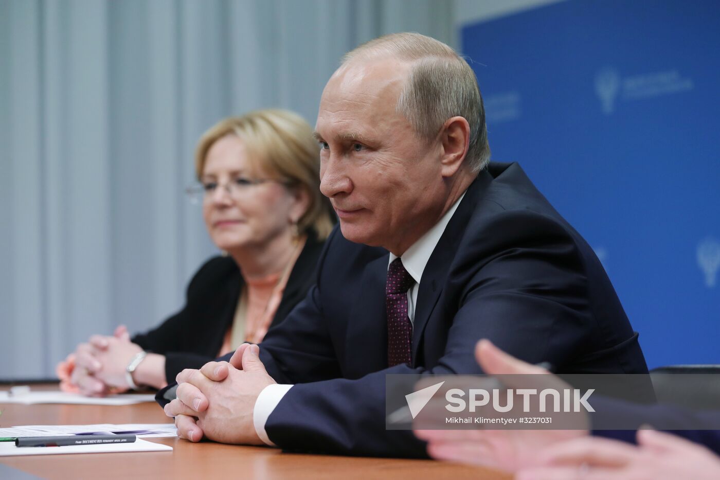 President Putin meets with WHO director-general Adhanom and Deputy Secretary-General of UN Mohammed