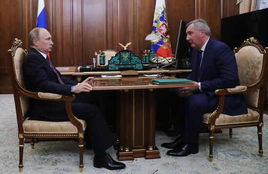 President Putin meets with Deputy Prime Minister Rogozin