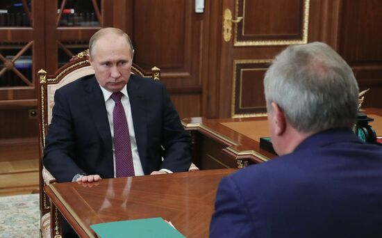 President Putin meets with Deputy Prime Minister Rogozin